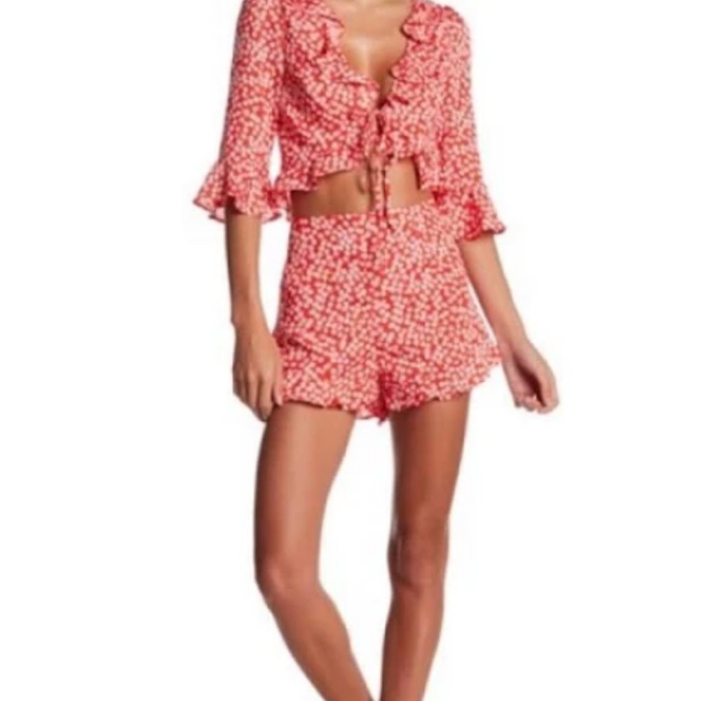 Shorts and crop top matching set